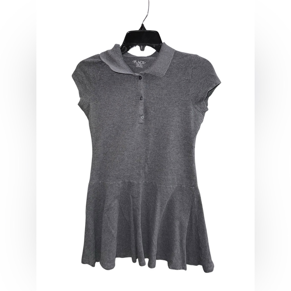 The Children’s Place Gray Button Down Dress Size XXL